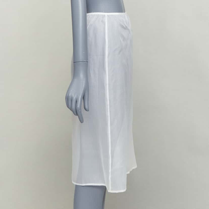 Dries Van Noten Skirt White Silk Very good condition - Inside View