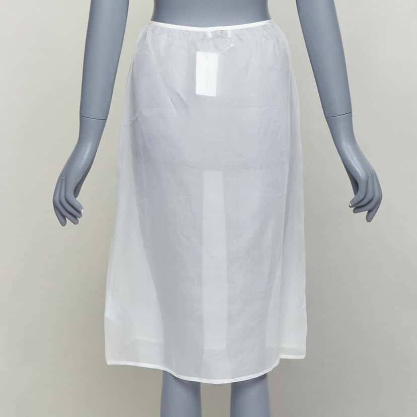 Dries Van Noten Skirt White Silk Very good condition - Model View