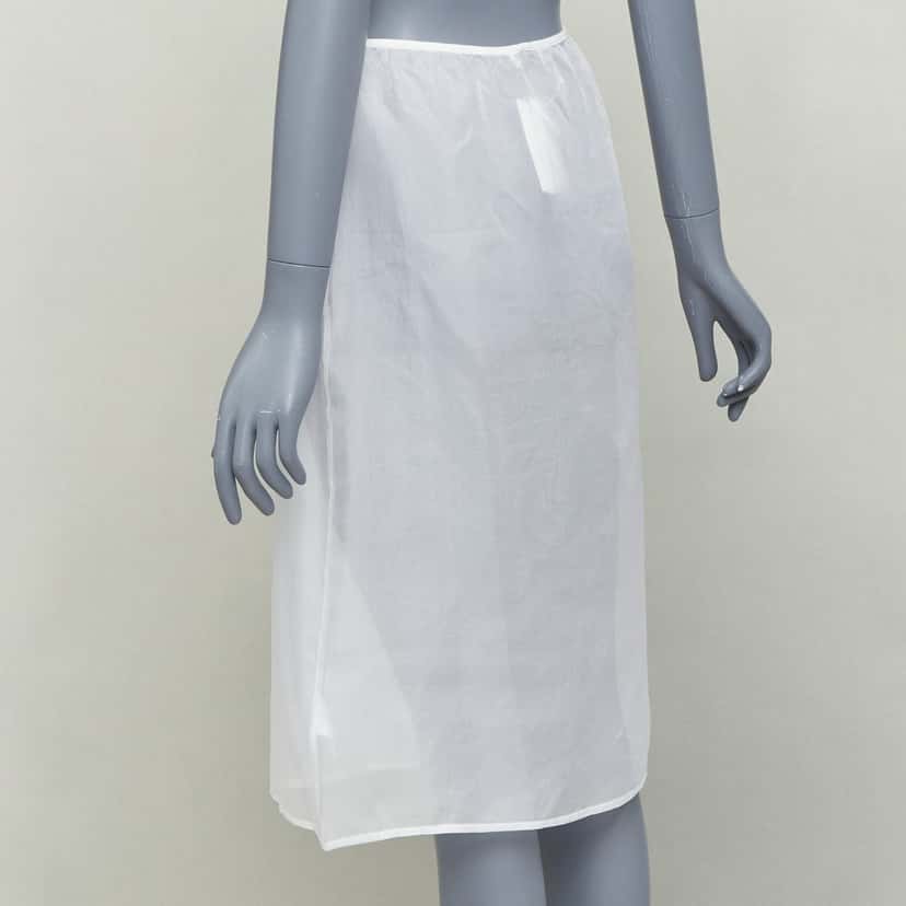 Dries Van Noten Skirt White Silk Very good condition - Box View