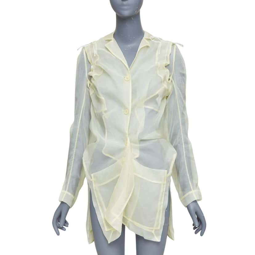 Cecilie Bahnsen Jaughna Yellow Silk Very good condition - Front View