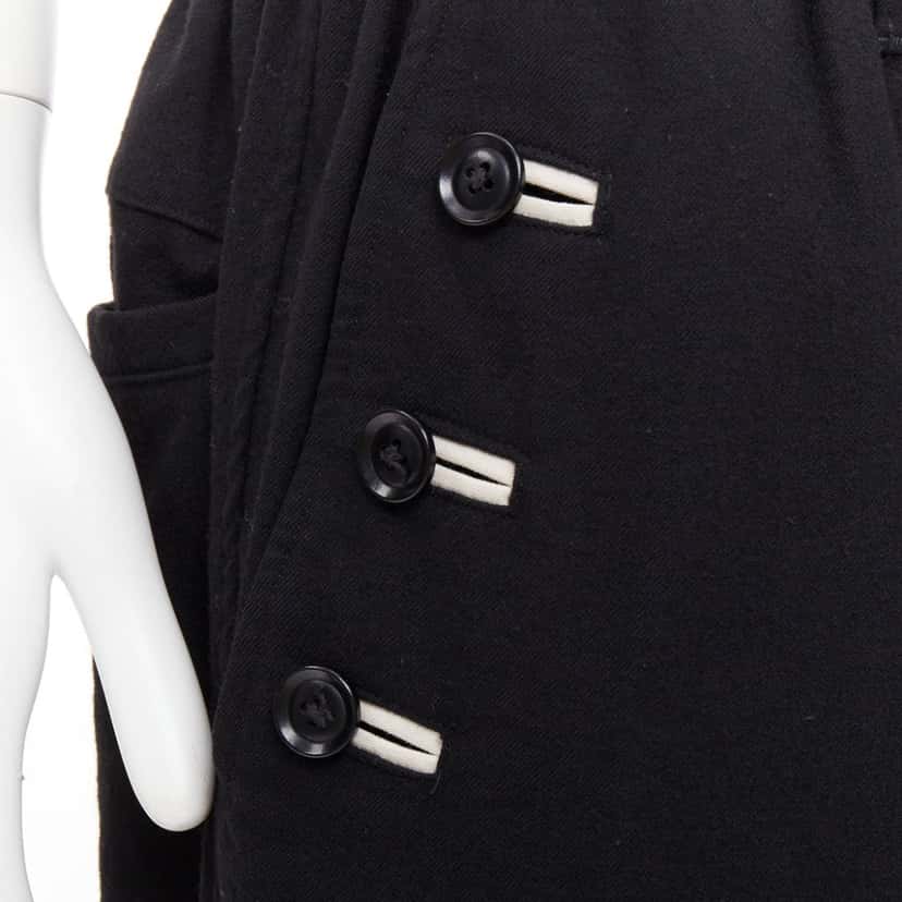 Yohji Yamamoto Product Black Wool Very good condition - Back View