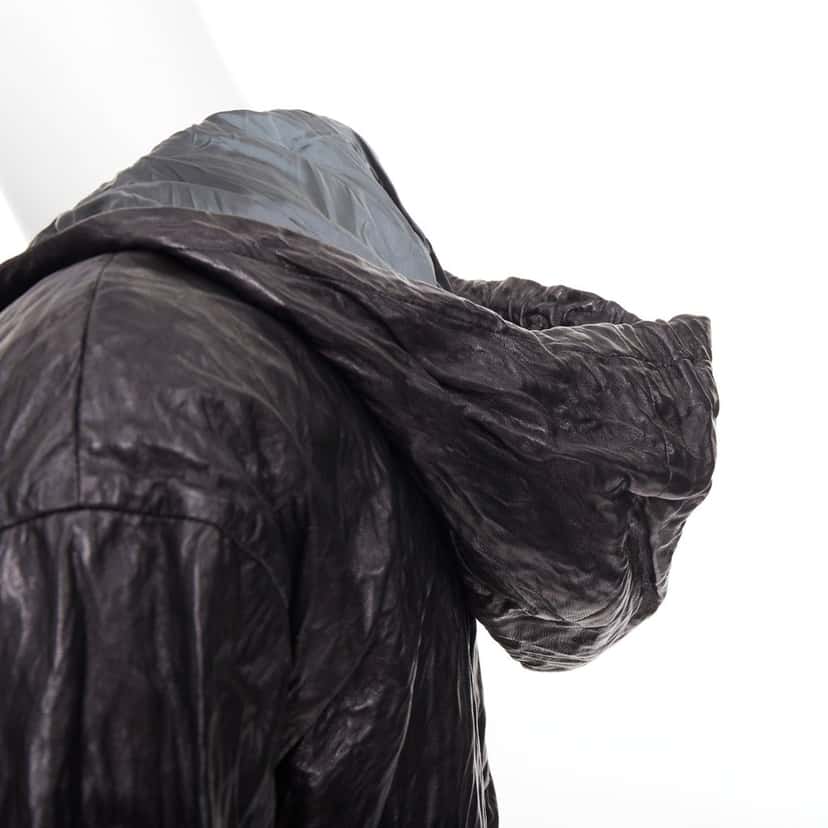 Prada Jacket Black Leather Very good condition - Back View