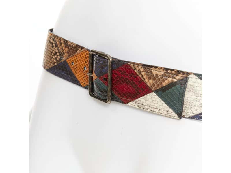 Saint Laurent Belt MultiColor Leather Very good condition - Back View