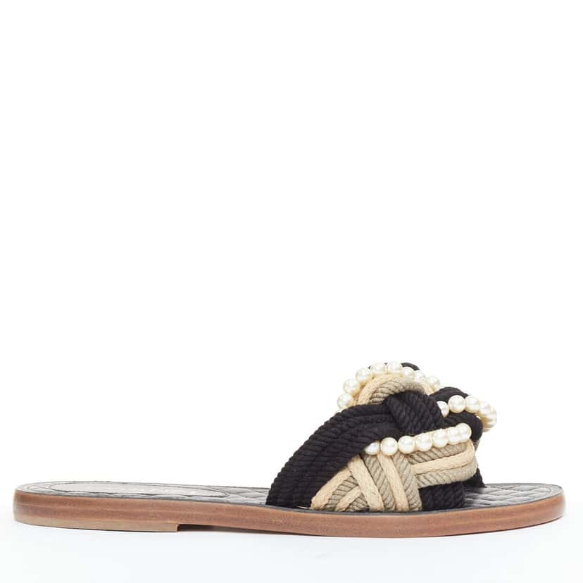 Chanel Black Other Sandals Black Very good condition - Back View