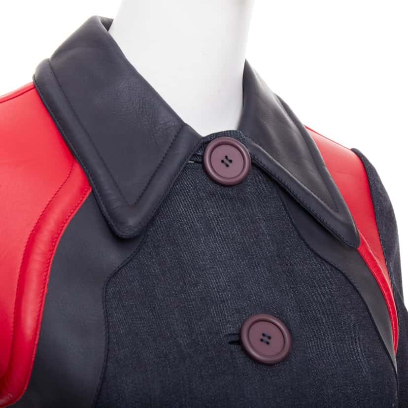 Miu Miu Blue Denim Coat Blue Denim Good condition - Back View