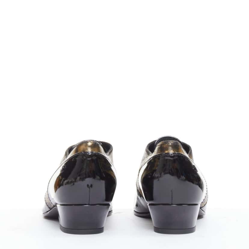 Chanel Lace up Black Leather Very good condition - Box View