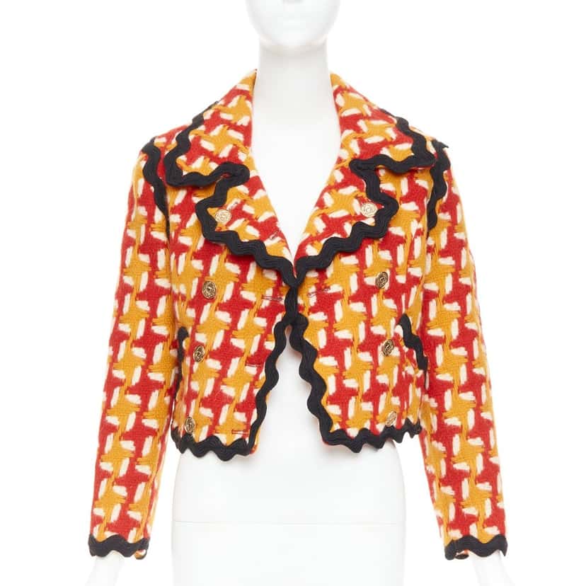 Moschino Jacket Orange Wool Very good condition - Front View