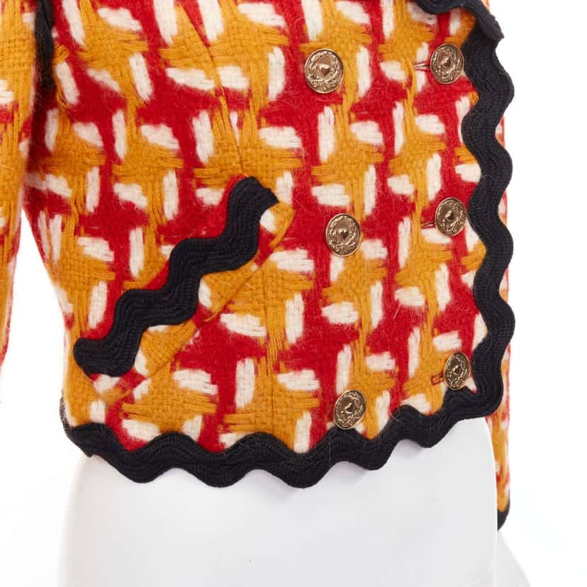 Moschino Jacket Orange Wool Very good condition - Back View