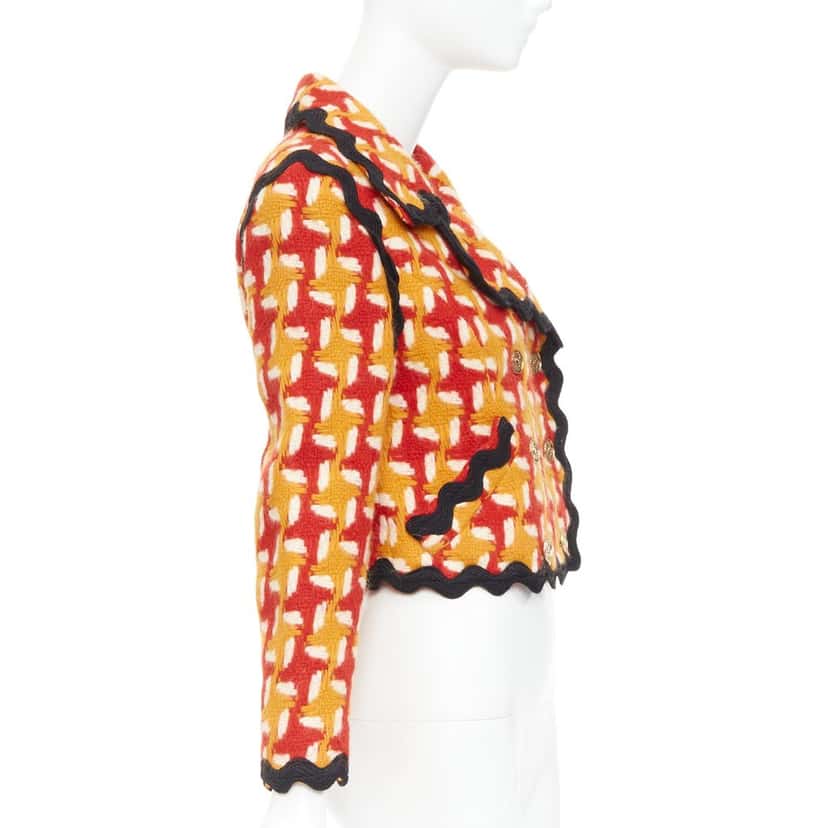 Moschino Jacket Orange Wool Very good condition - Box View