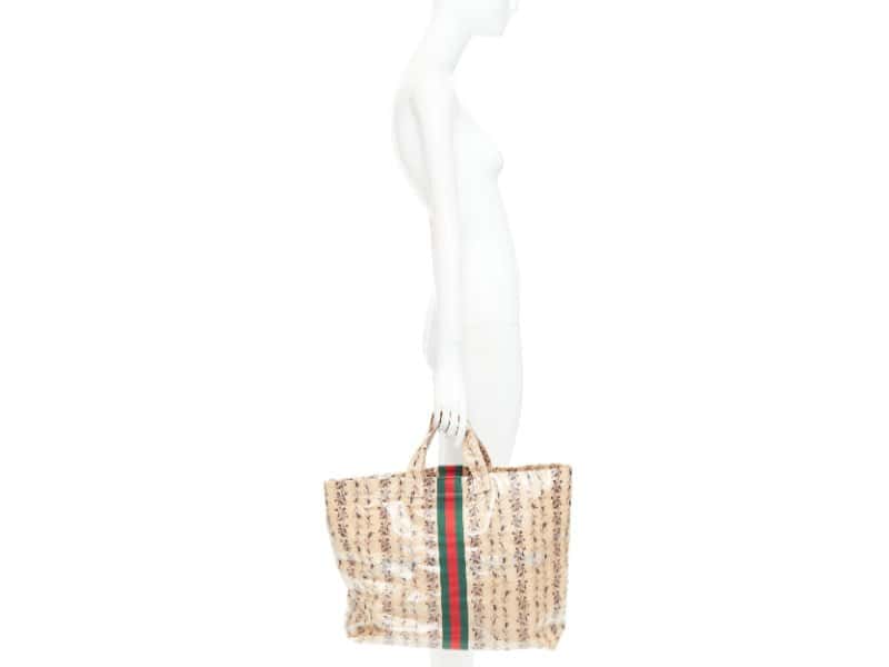 Gucci Handbag Beige Plastic Fair condition - Back View