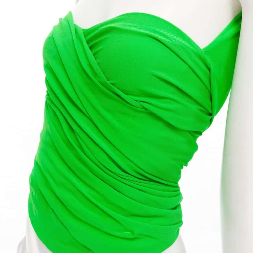 Balenciaga 571095 TEV11 3520 Green Viscose Very good condition - Back View