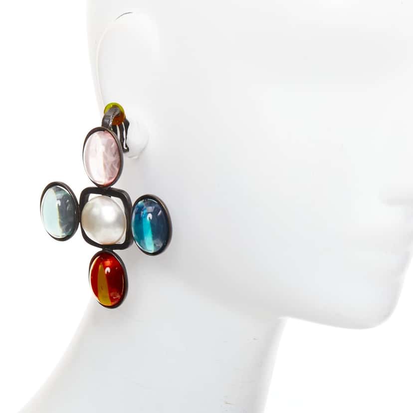 Saint Laurent 666425-Y15VR-9247 Blue Metal Never worn - Back View