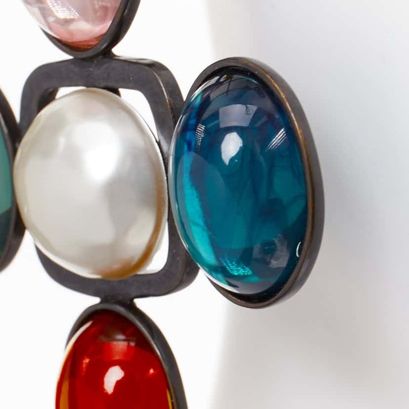 Saint Laurent 666425-Y15VR-9247 Blue Metal Never worn - Model View