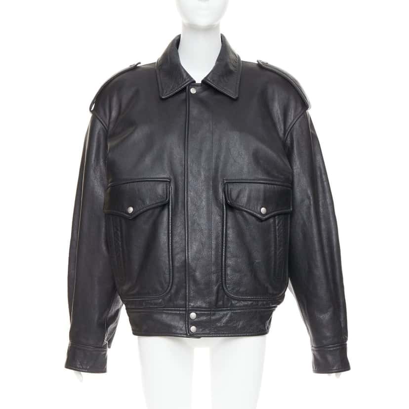 Saint Laurent Jacket Black Leather Very good condition - Inside View
