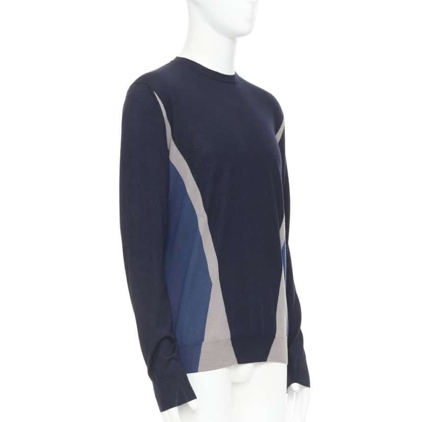 Hermes Top Navy Cashmere Fair condition - Inside View