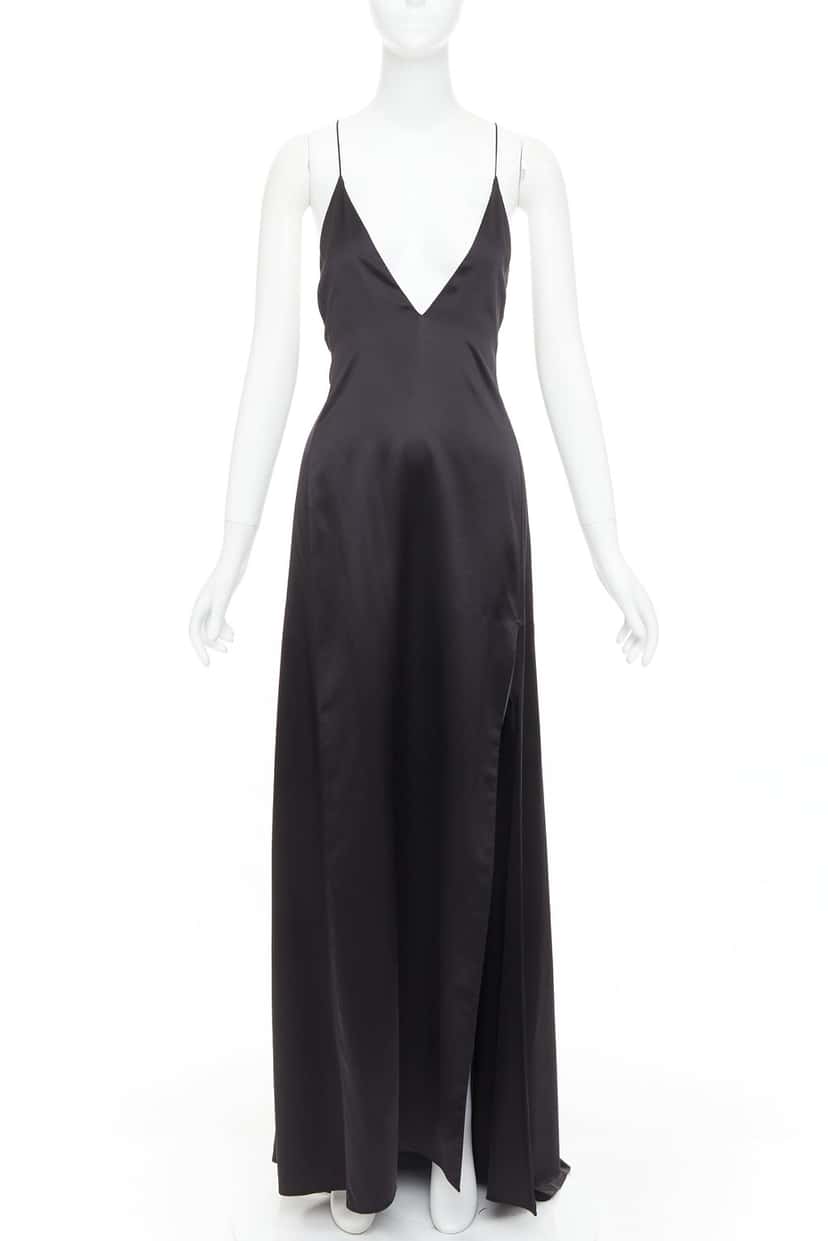 Saint Laurent Dress Black Silk Never worn, with tag - Inside View