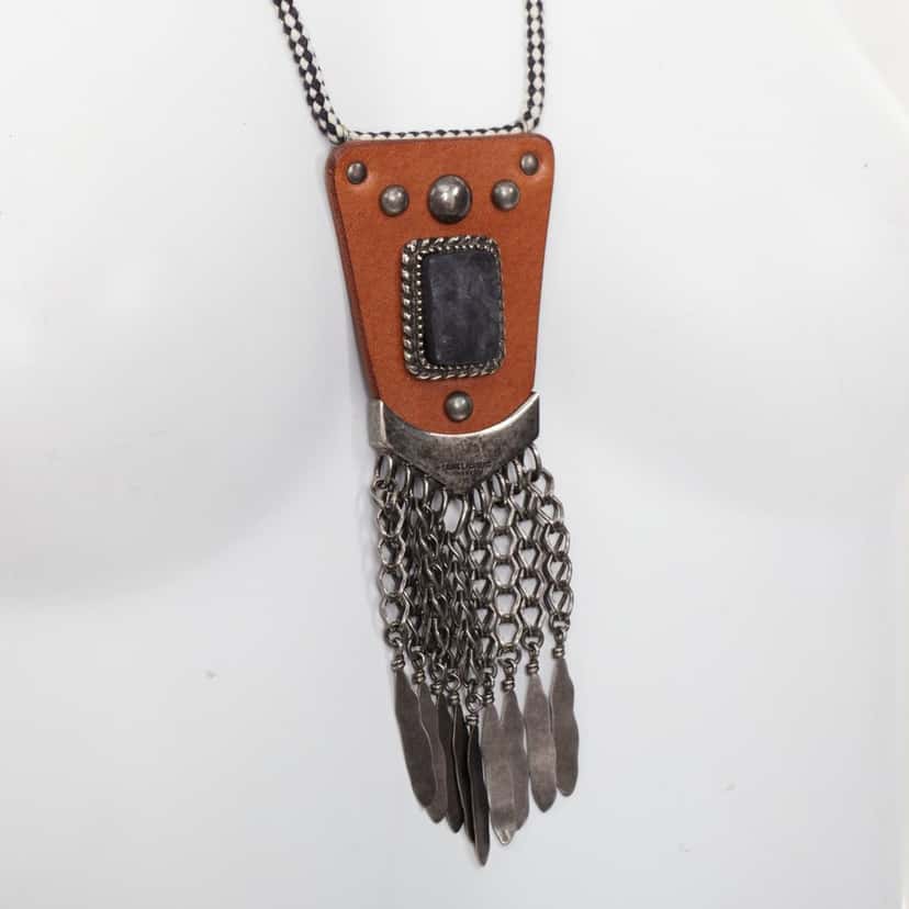 Saint Laurent Product Brown Leather Very good condition - Back View