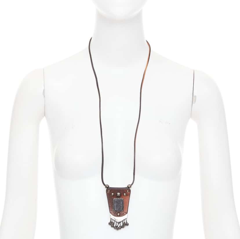 Saint Laurent Product Brown Leather Very good condition - Front View