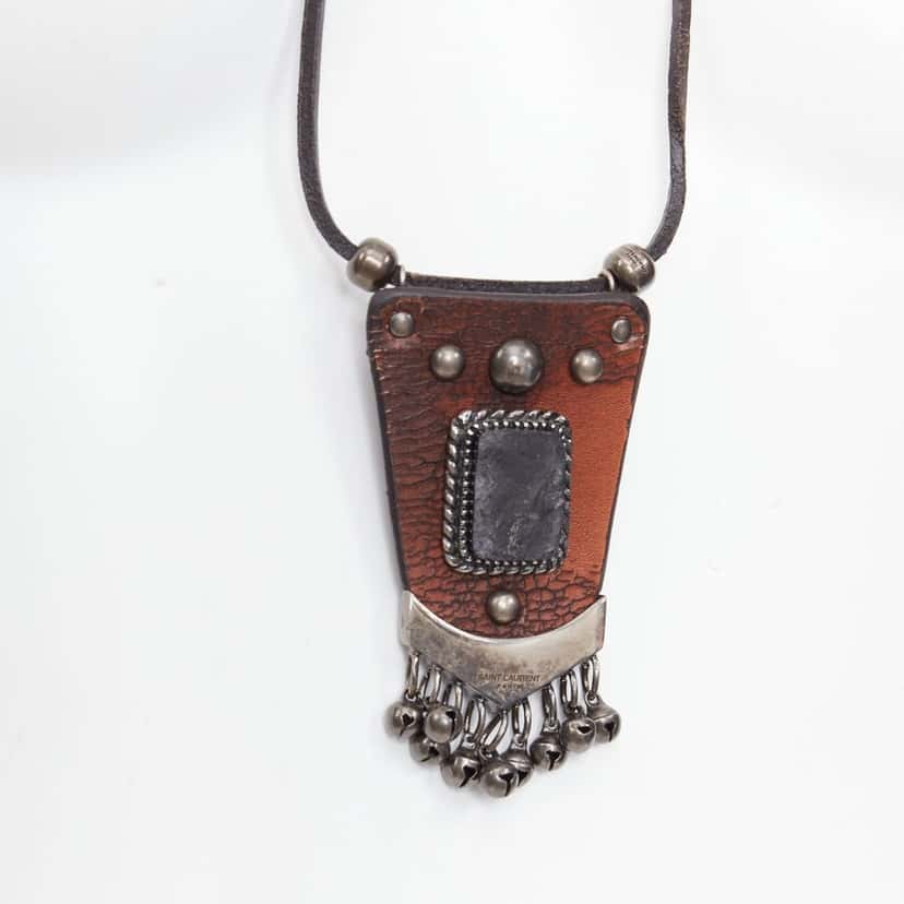 Saint Laurent Product Brown Leather Very good condition - Back View