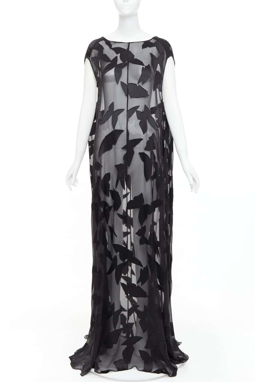 Saint Laurent Dress Black Viscose Never worn, with tag - Front View