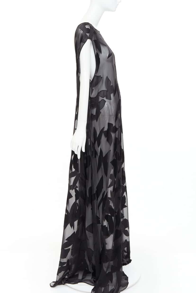 Saint Laurent Dress Black Viscose Never worn, with tag - Model View