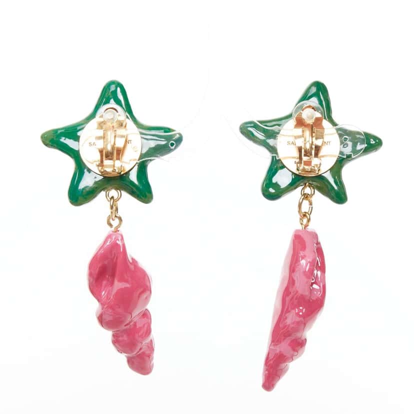 Saint Laurent 644816 Y1591 Green Plastic Never worn - Inside View