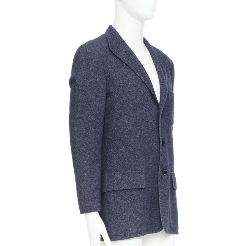 Loro Piana Jacket Navy Cashmere Very good condition - Model View