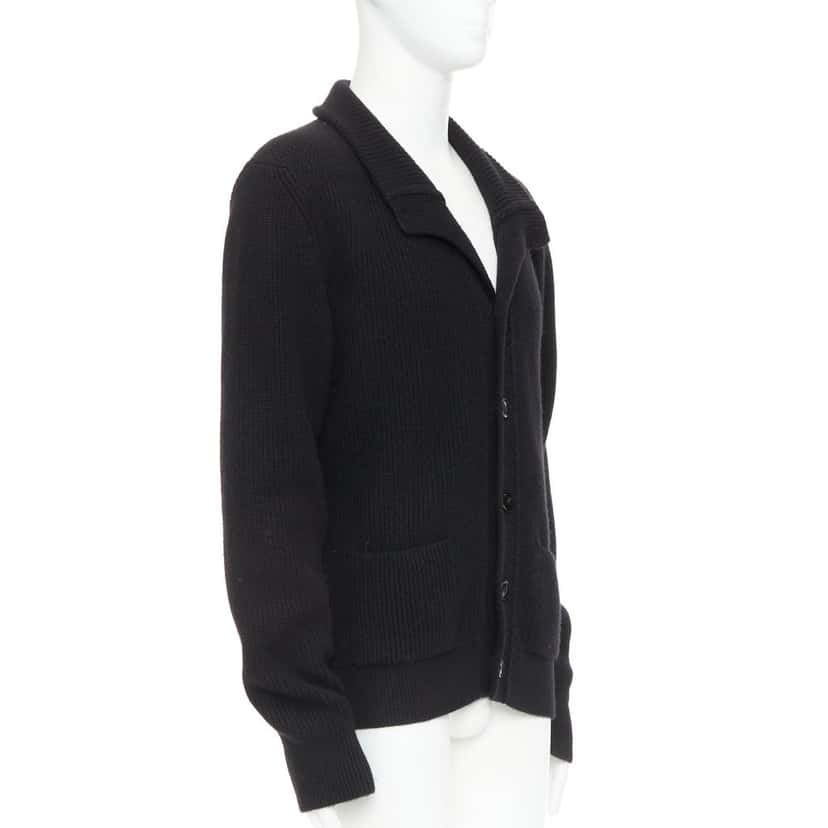 Tom Ford Tom Cardigan Black Cashmere Good condition - Model View