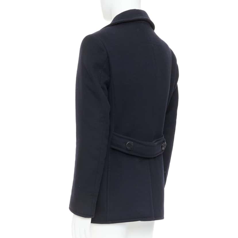 Tom Ford Coat Navy Wool Fair condition - Back View