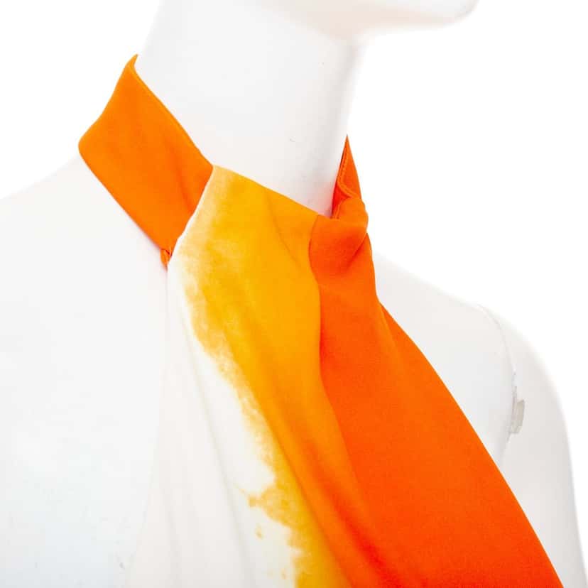 SALVATORE FERRAGAMO Dress Ecru Polyester Never worn, with tag - Back View