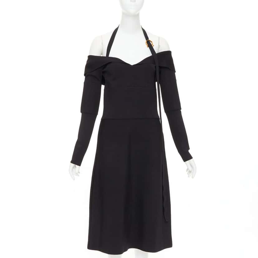 Ferragamo Dress Black Viscose Very good condition - Front View