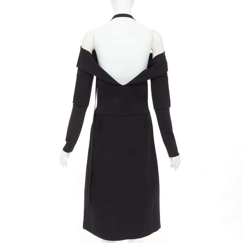 Ferragamo Dress Black Viscose Very good condition - Box View