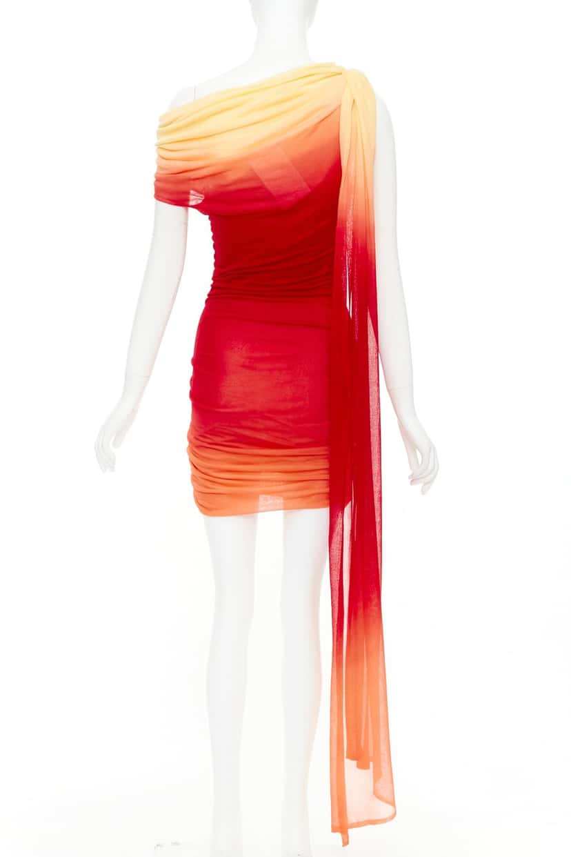 SALVATORE FERRAGAMO Dress Orange Silk Never worn, with tag - Box View