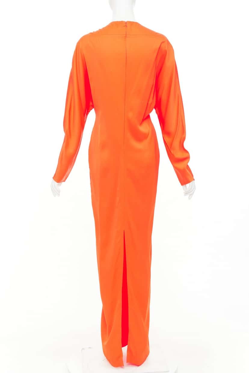 SALVATORE FERRAGAMO Dress Orange Viscose Never worn, with tag - Box View