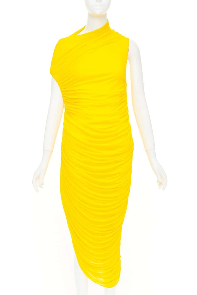 Ferragamo P00846660 Yellow Viscose Never worn, with tag - Back View