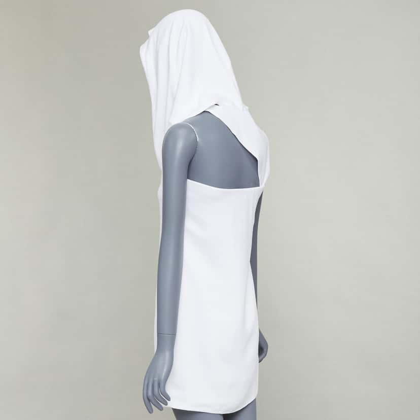 Ferragamo Dress White Silk Never worn, with tag - Box View