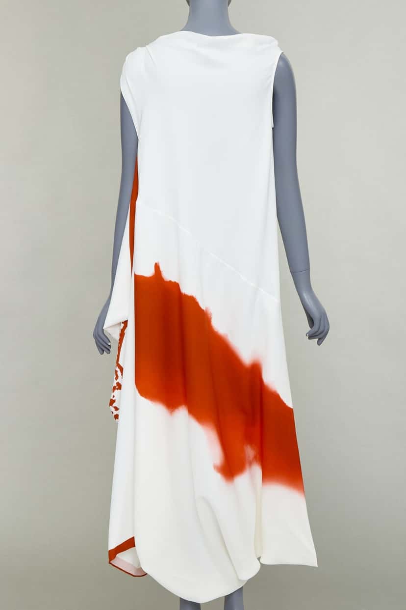 SALVATORE FERRAGAMO Dress Ecru Viscose Never worn, with tag - Box View