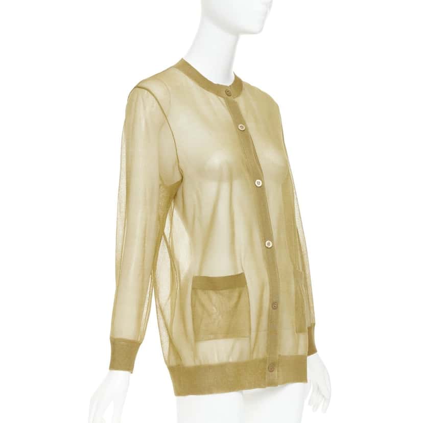 Saint Laurent Top Camel Silk Good condition - Model View