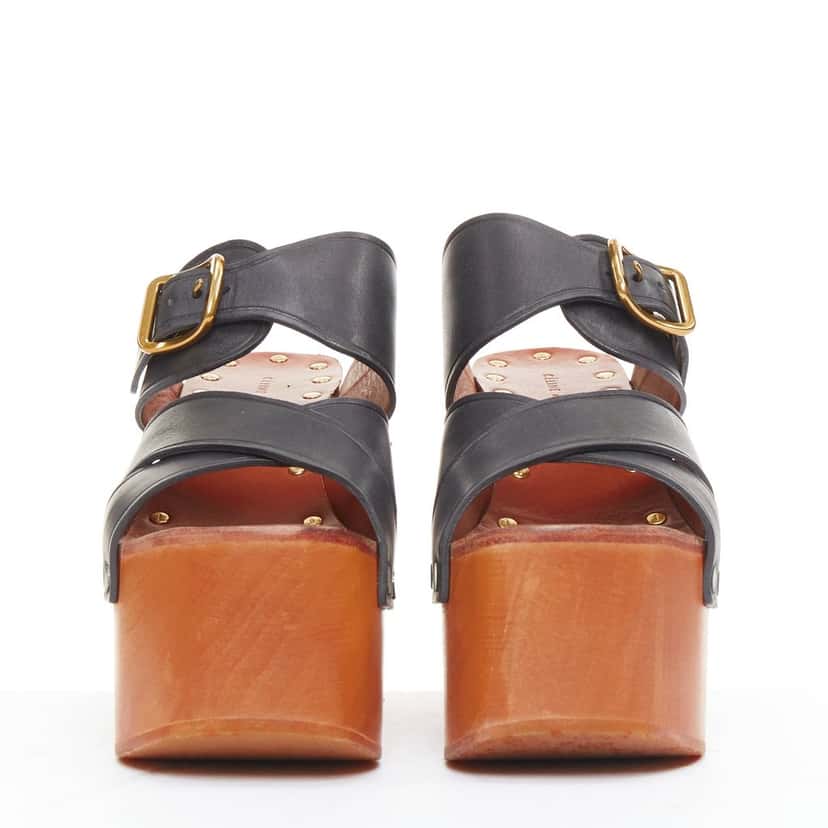 Celine Heels Black Leather Good condition - Inside View