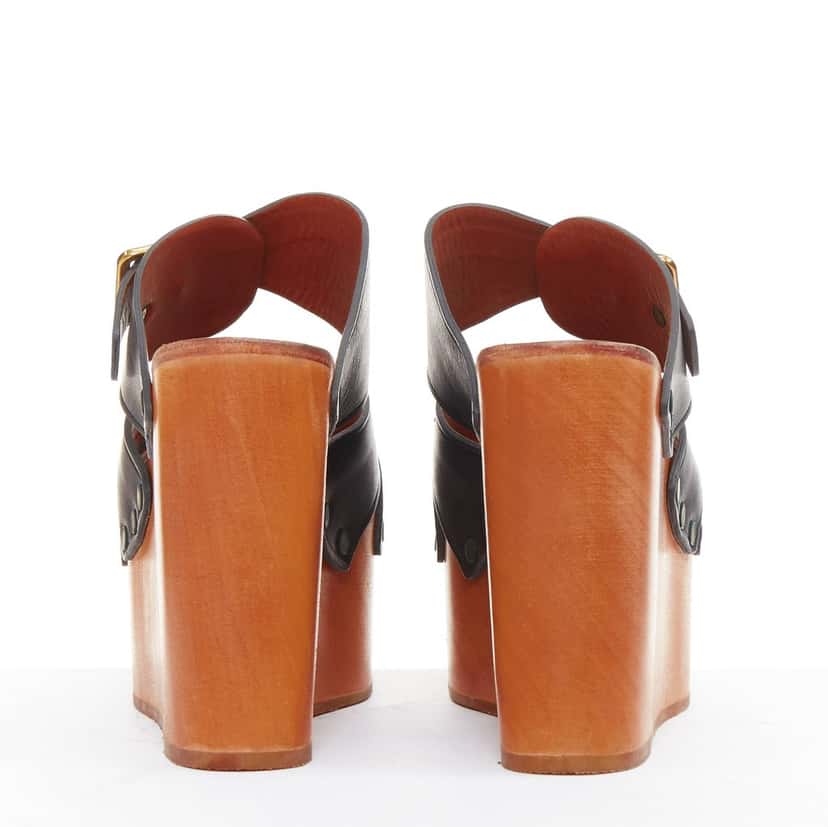 Celine Heels Black Leather Good condition - Box View