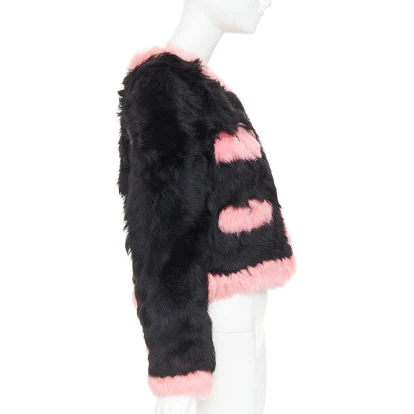 Chanel Coat Black Fur Never worn, with tag - Box View