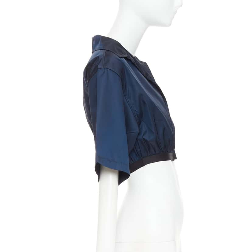 Prada Top Navy Never worn, with tag - Model View