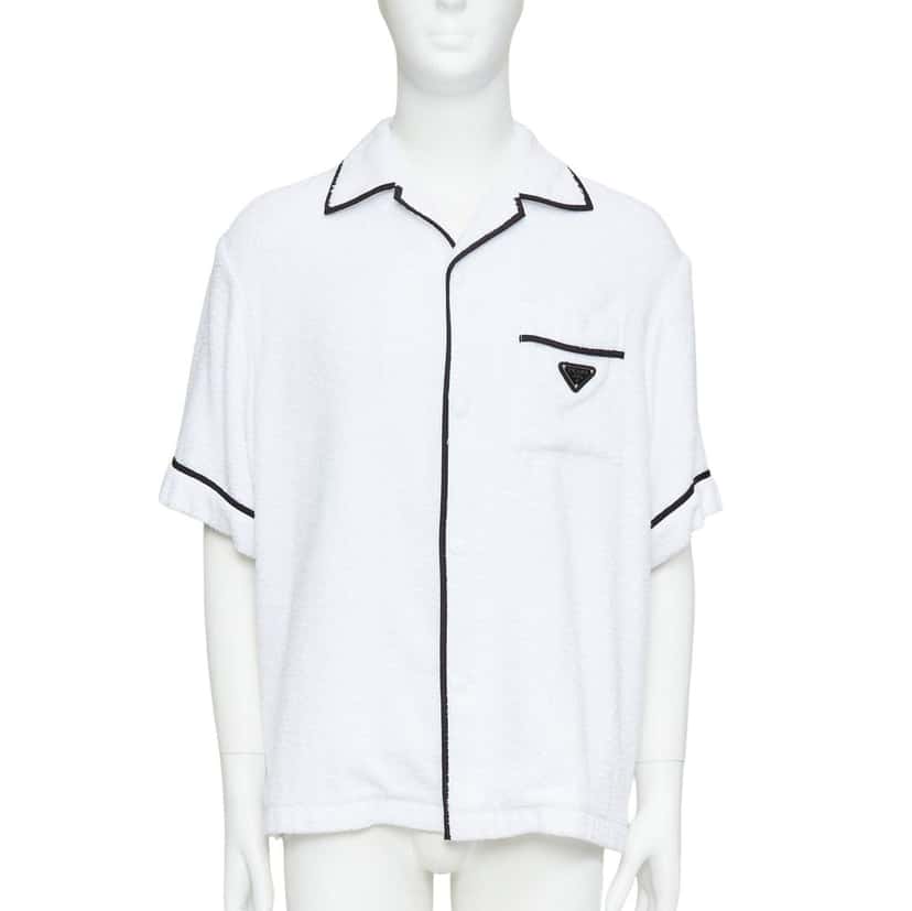 Prada Top White Cotton Never worn, with tag - Front View