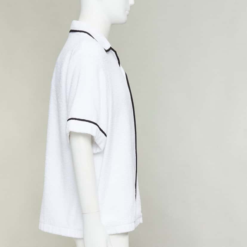 Prada Top White Cotton Never worn, with tag - Model View