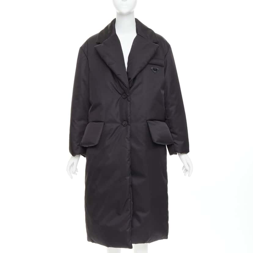 Prada Coat Black Never worn, with tag - Front View