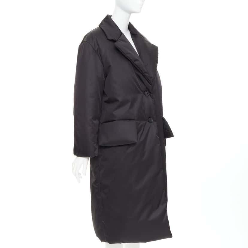 Prada Coat Black Never worn, with tag - Model View