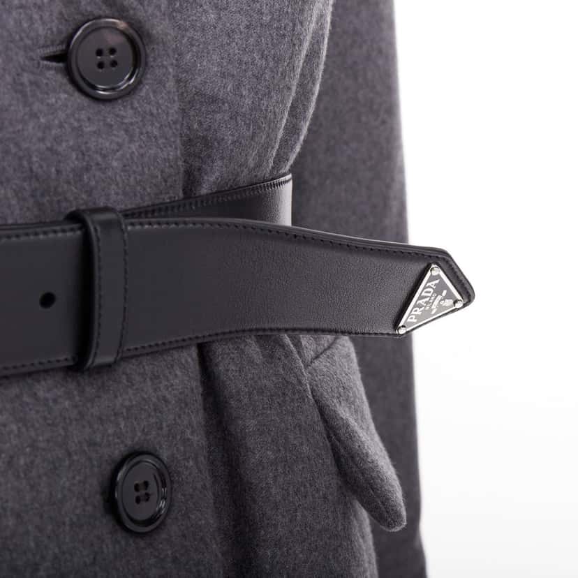 Prada Grey Cashmere Coats Grey Cashmere Never worn, with tag - Back View