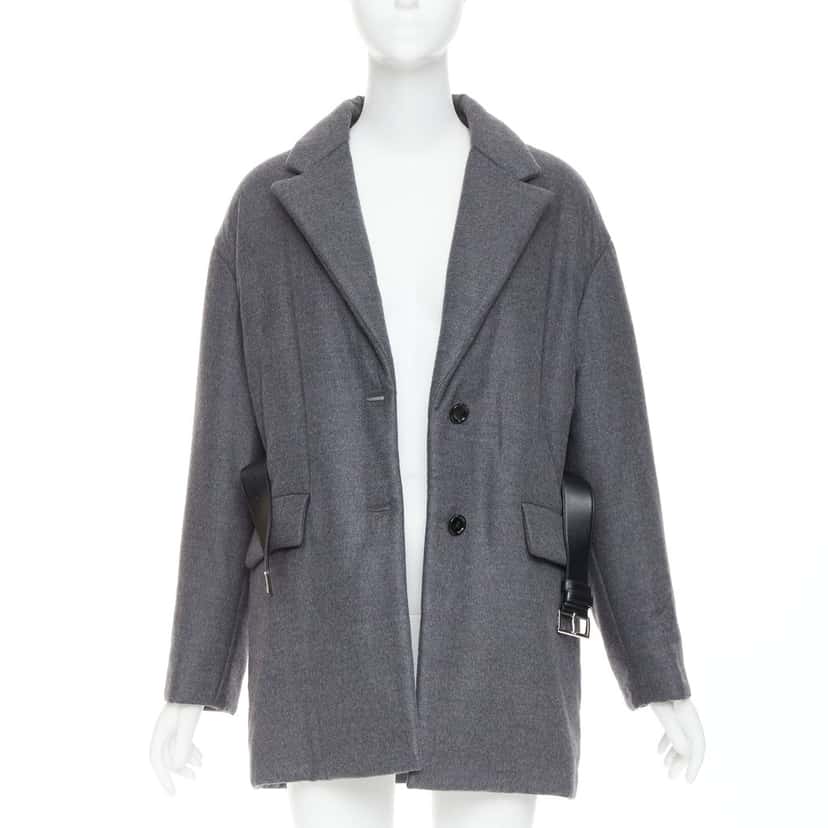 Prada Grey Cashmere Coats Grey Cashmere Never worn, with tag - Inside View