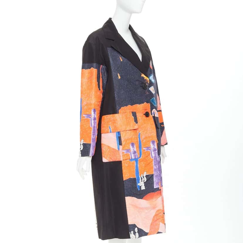 Prada Coat Black Never worn, with tag - Model View