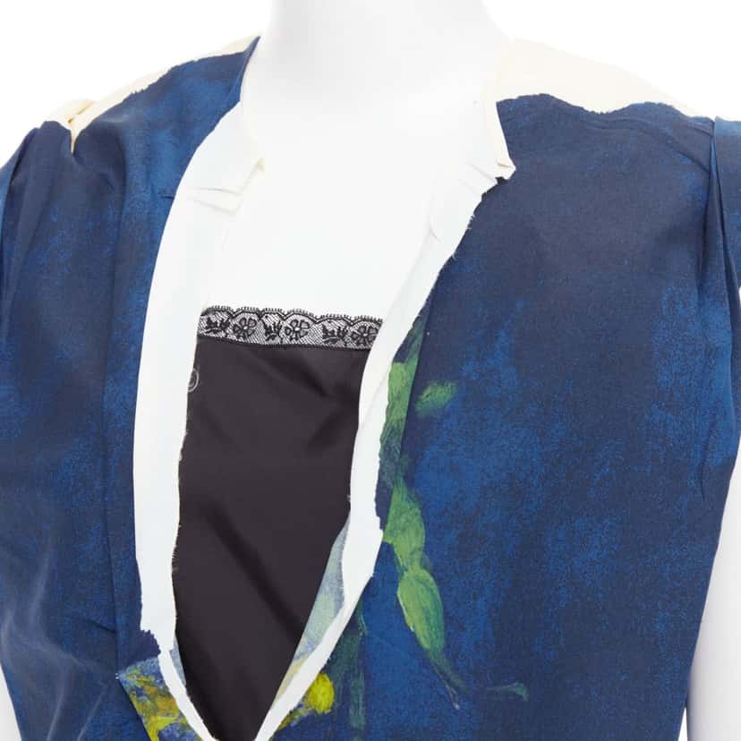 Prada Navy Polyester Dresses Navy Polyester Never worn, with tag - Back View